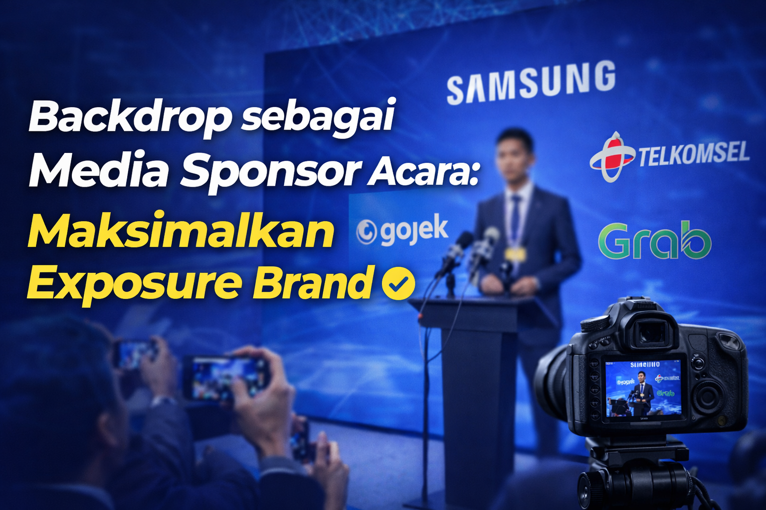 Backdrop Acara sebagai Media Sponsor: Exposure Brand