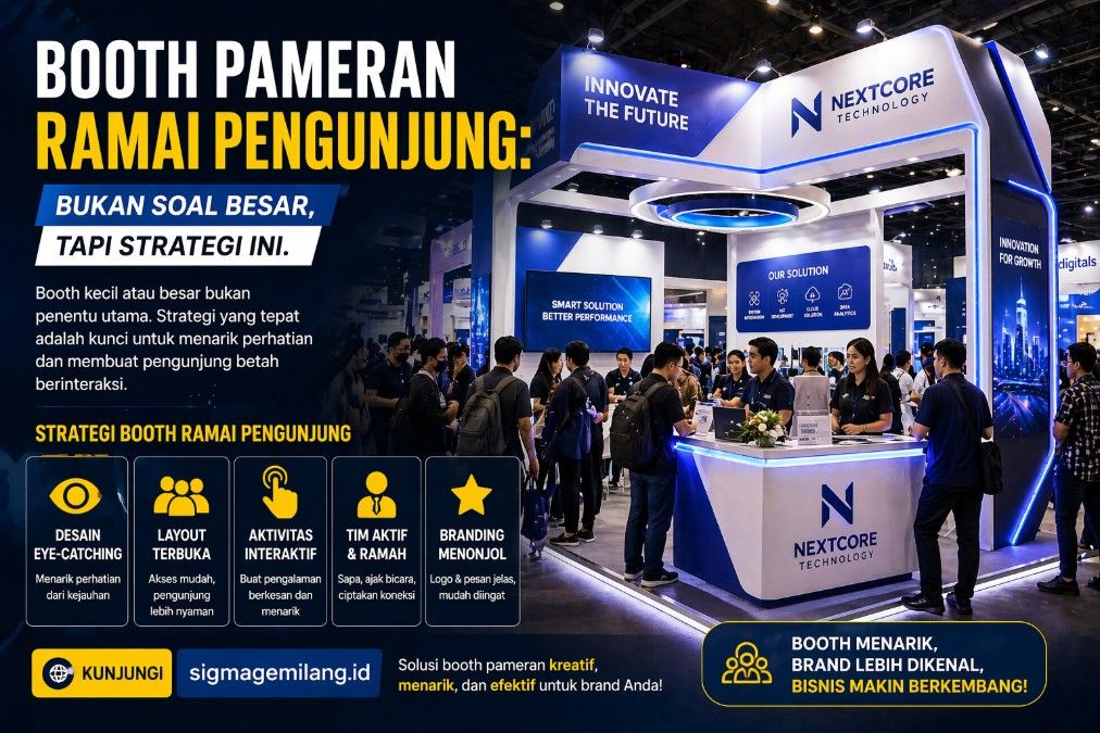 Booth Pameran Ramai Pengunjung Karena Strategi Ini