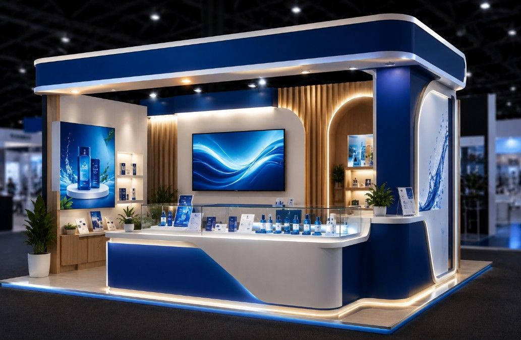 Vendor Booth Pameran Custom Counter Produk