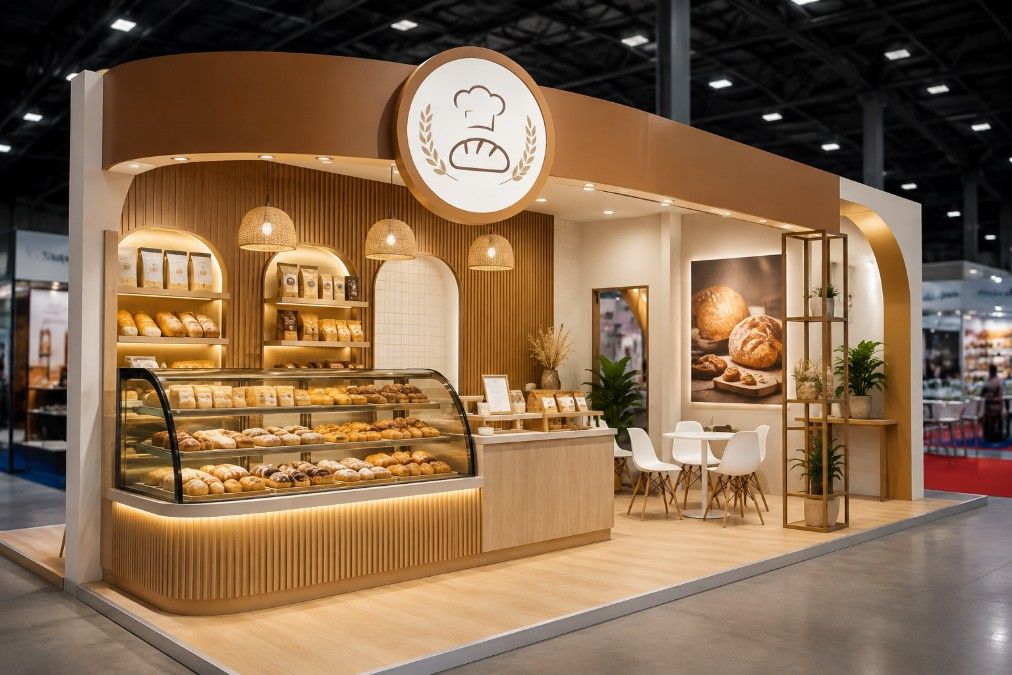 Vendor Booth untuk Pameran Produk Bakery