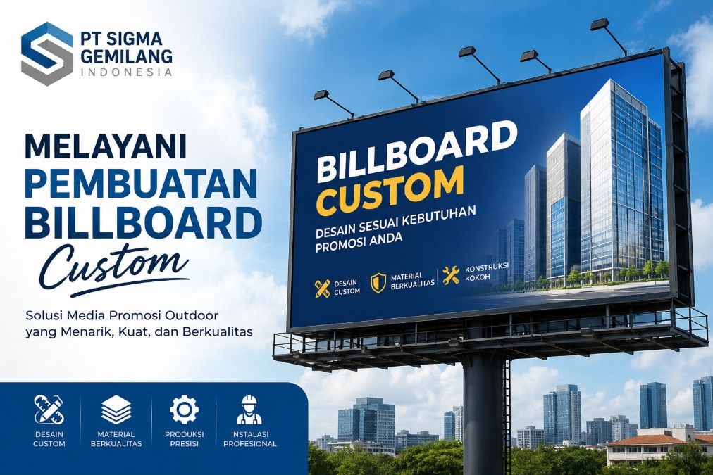 Sigma Gemilang Melayani Pembuatan Billboard Custom