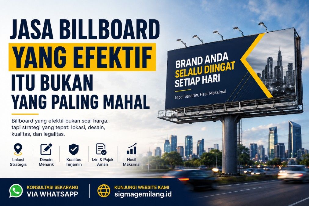 Jasa Billboard yang Efektif Itu Bukan yang Paling Mahal