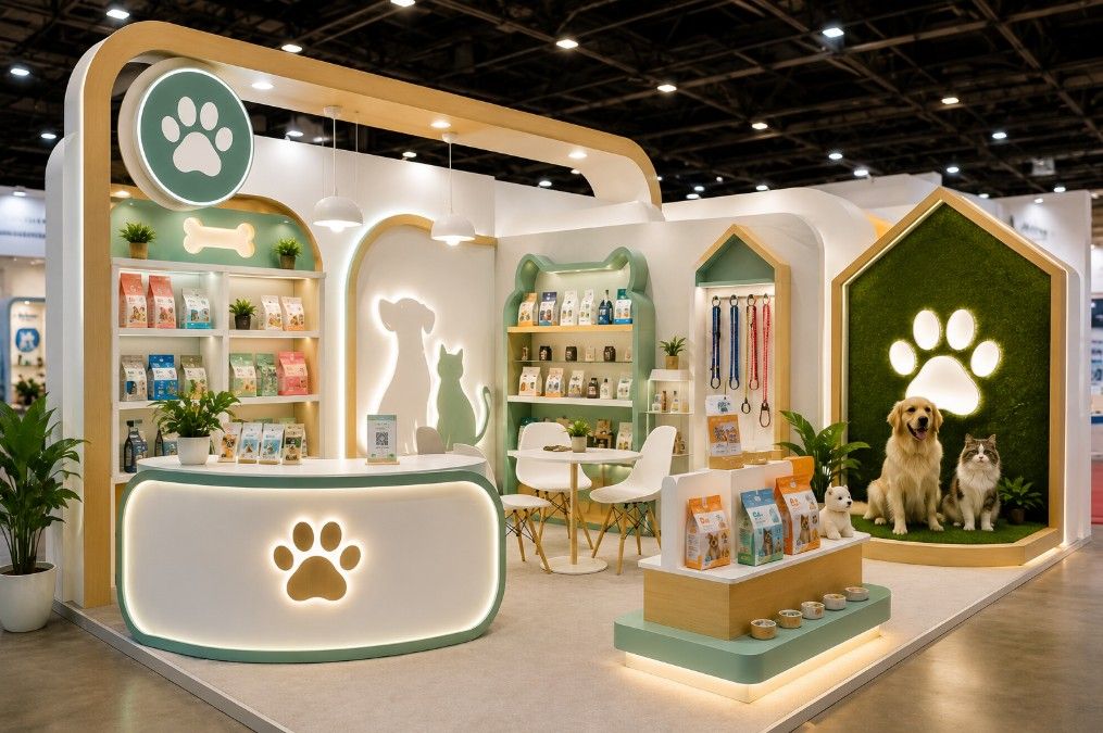 Vendor Booth Pet Care Profesional untuk Pet Expo