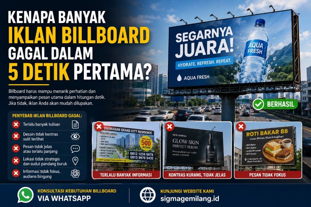 Kenapa Banyak Iklan Billboard Gagal dalam 5 Detik Pertama