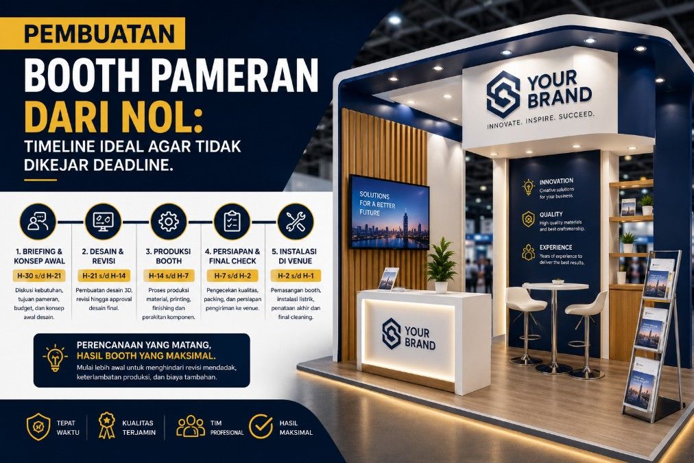 Pembuatan Booth Pameran dari Nol: Timeline Ideal