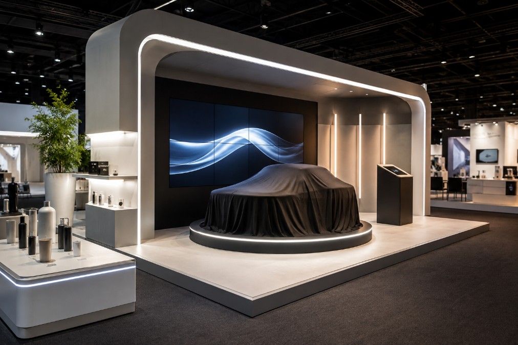 Booth Pameran Peluncuran Produk Baru di Exhibition