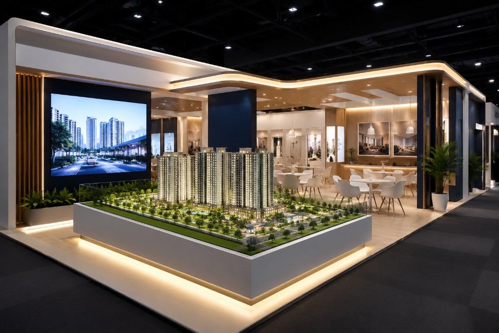 Kontraktor Booth Property Expo dengan Display Maket