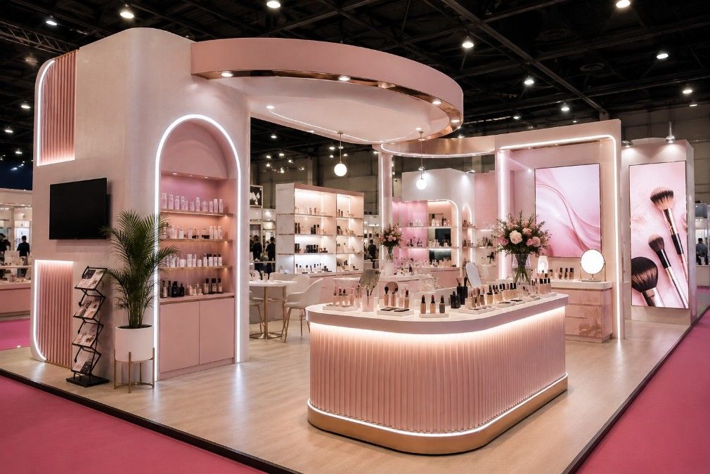 Vendor Stand Beauty Expo untuk Produk Makeup