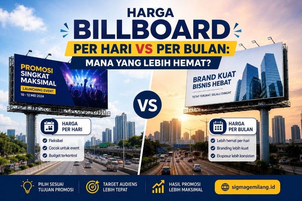 Harga Billboard Per Hari vs Per Bulan: Mana yang Lebih Hemat