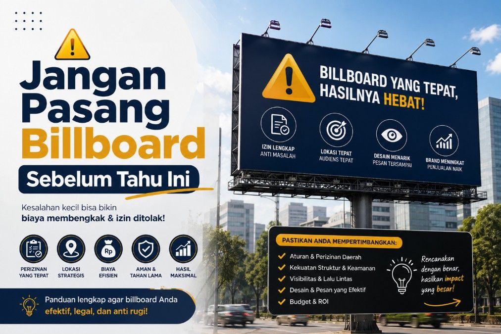 Jangan Pasang Billboard Sebelum Tahu Ini
