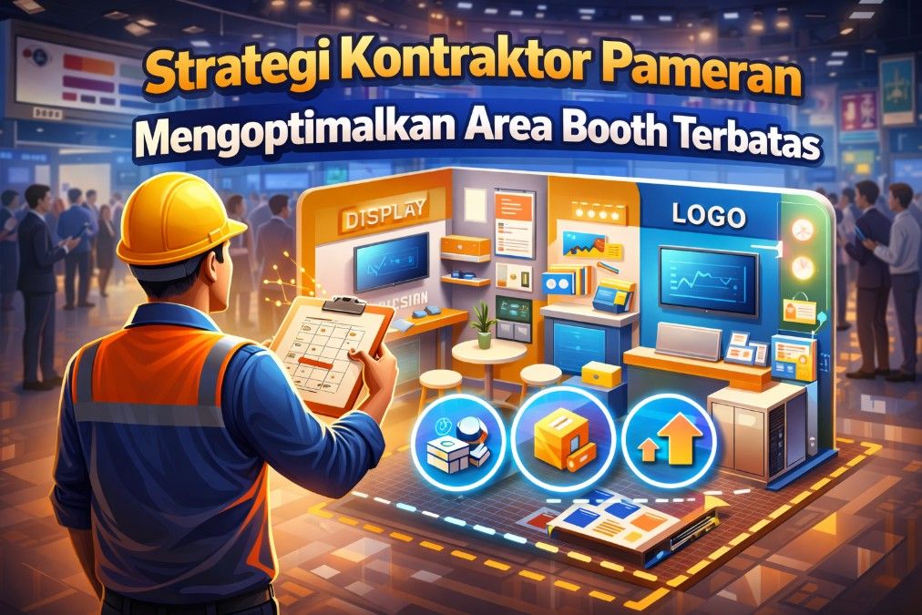Strategi Kontraktor Pameran Optimalkan Area Booth Terbatas