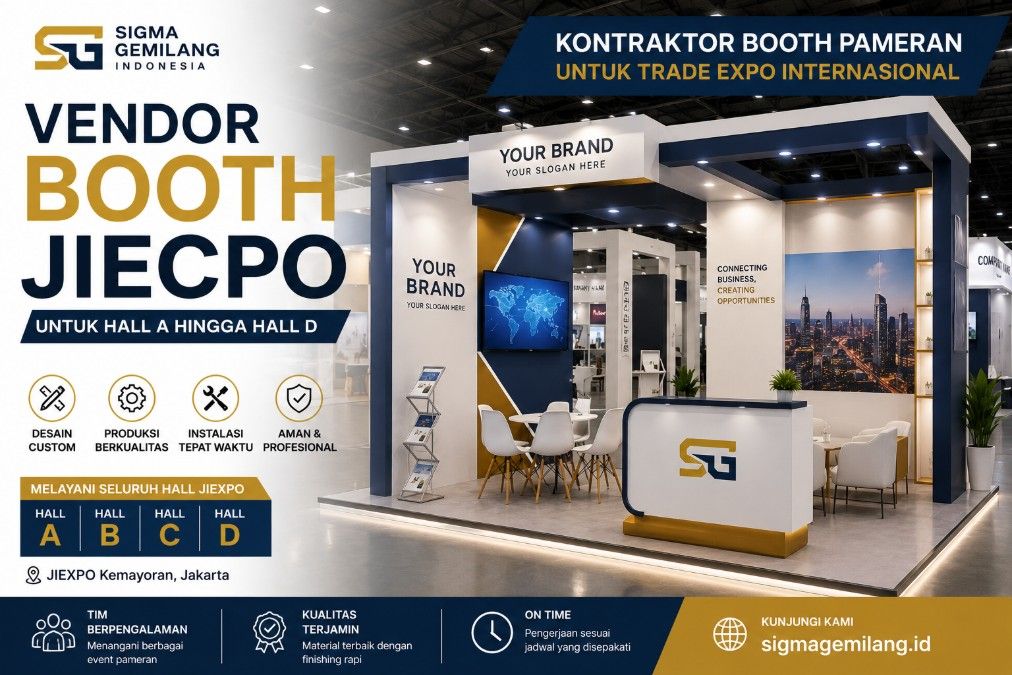 Vendor Booth JIEXPO untuk Hall A hingga Hall D