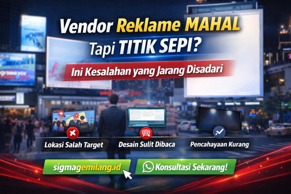 Vendor Reklame Mahal Tapi Titik Sepi? Ini Kesalahannya