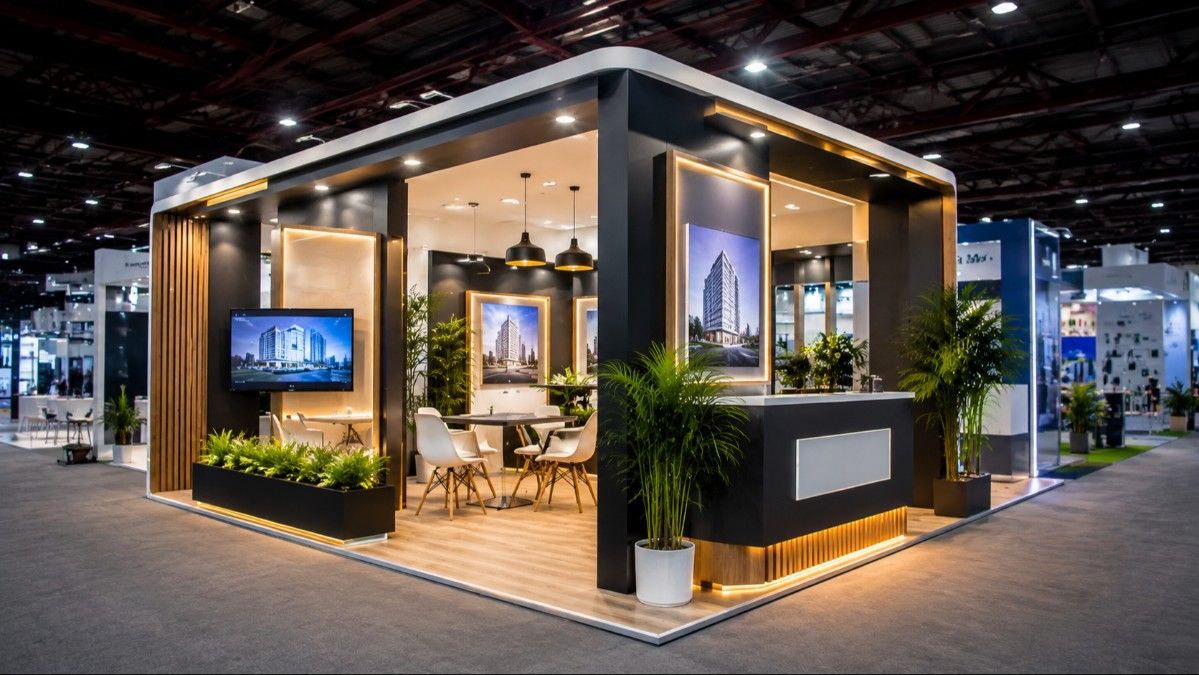 Vendor Booth Pameran untuk Booth Corner di Area Strategis