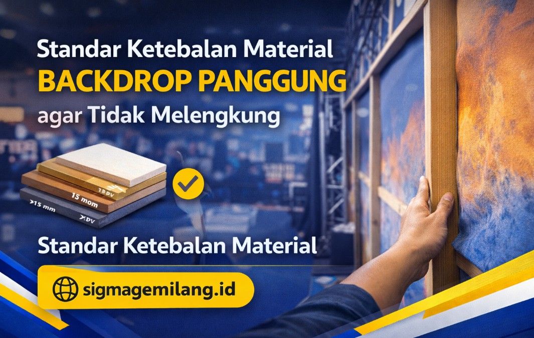 Standar Ketebalan Material Backdrop Panggung