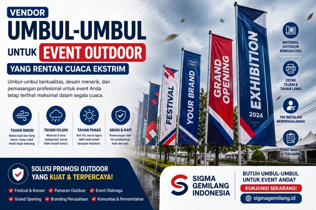 Vendor Umbul Umbul untuk Event Outdoor Jakarta
