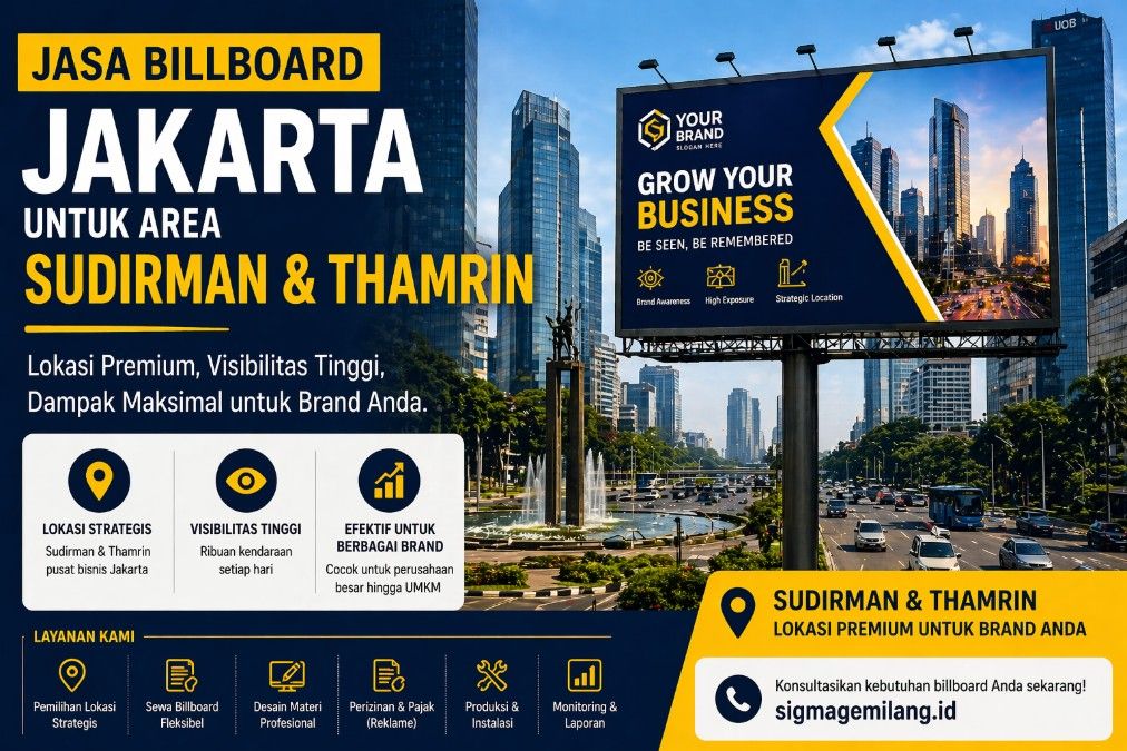 Jasa Billboard Jakarta untuk Area Sudirman dan Thamrin